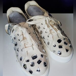 NEW Lauren Lorraine (Style Lolina) Low Top Embellished Sneakers